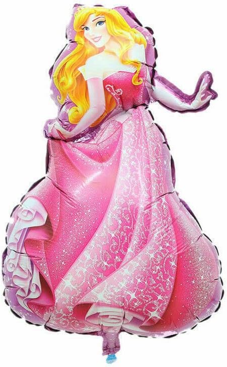 37"Disney Princess Foil Balloons Birthday Party Decorations Supplies Girls Belle Frozen Sleeping Beauty Cinderella (Sleeping Beauty)