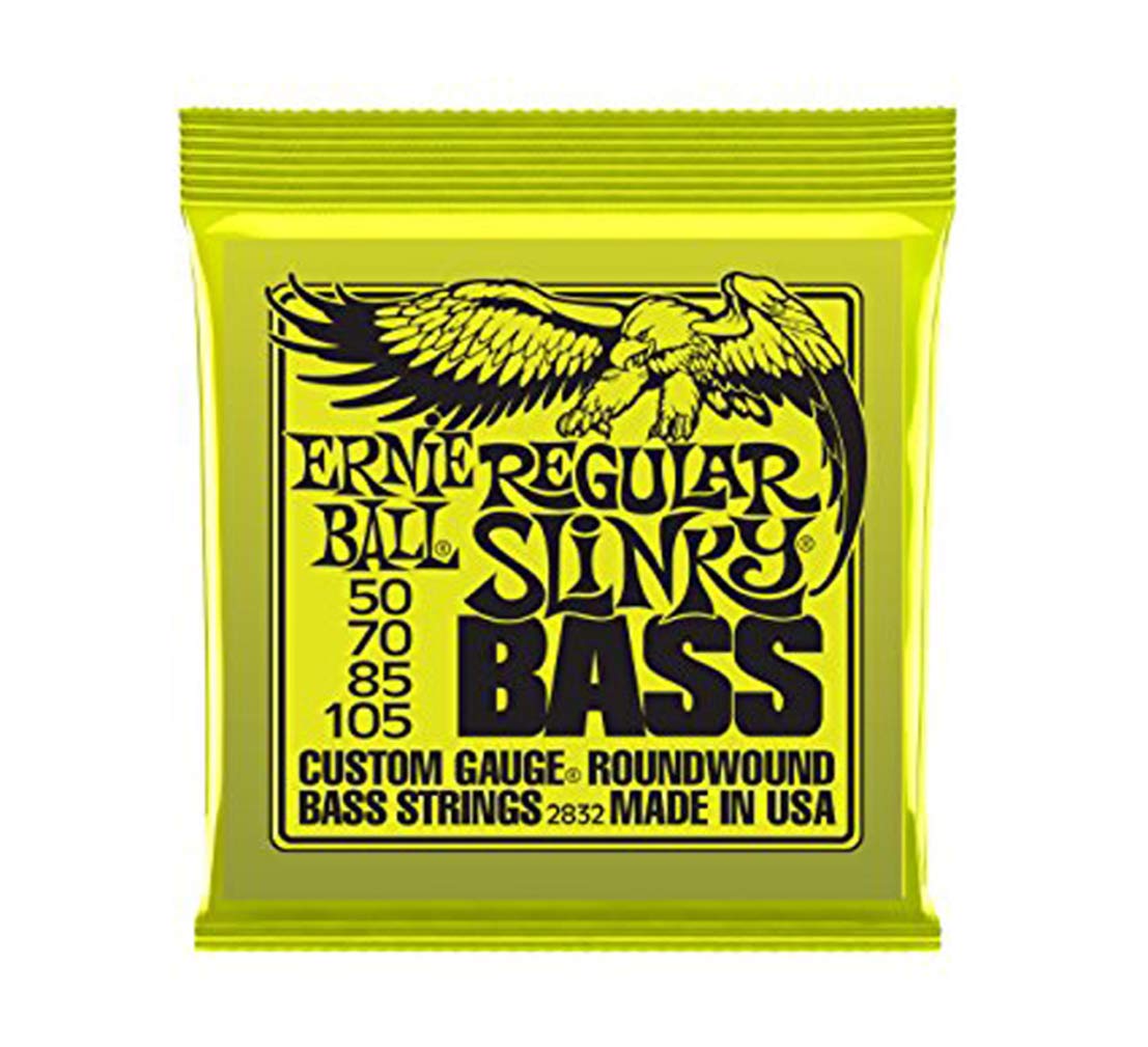 IBANEZ GSR200B Gio corde basso elettrico piatto in noce (marrone) + nichel rivestito corde per basso Ernie Ball Super Slinky