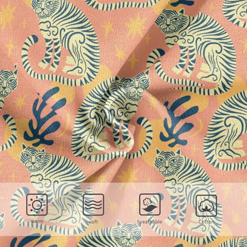 Girls' Underwear Retro Tiger Cotton Stretch Comfort Toddler Panties3