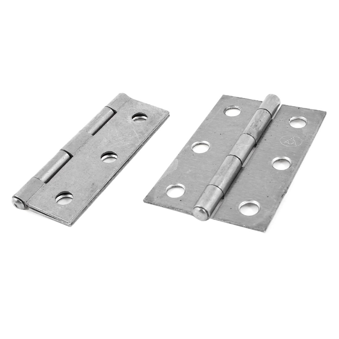2 Charnières De Porte Pliantes Métal Gris – Uxcell (3,5 Pouces / 89 Mm) Pour Meuble