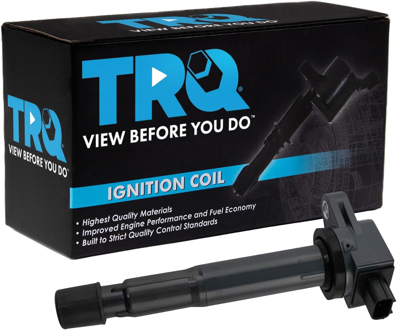TRQ Ignition Coil Compatible with 2013-2015 Acura ILX 2009-2014 TSX 2008-2012 Honda Accord 2012-2015 Civic 2010-2014 CR-V Crosstour