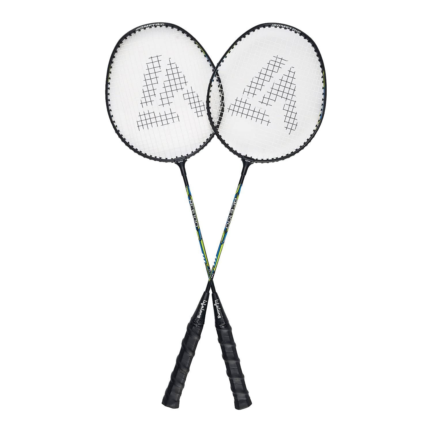 Lifelong Ace100 Aluminium Shaft Badminton Racquets ﻿Set of 2 with Free Full Cover | Badminton Racquet for Adults (LLBDR21, Black) (B0B6J84BMT) Amazon Price History, Amazon Price Tracker