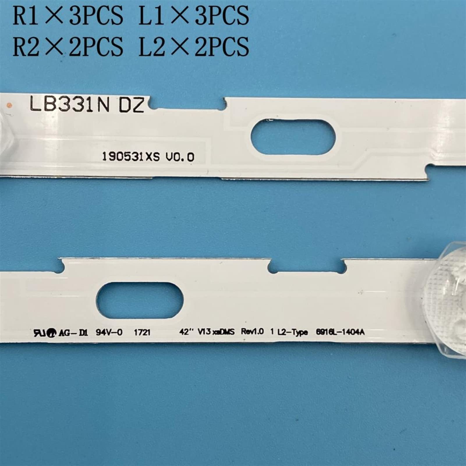 BARRE À BANDES À LED LG 42LN5200 6916L-1402A 6916L-1403A 6916L-1404A - Foto 5