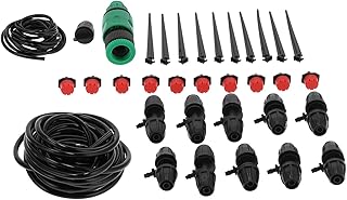 Gotejador de água, ajustável, durável, prático e prático, conector de irrigação por gotejamento de plástico para irrigação por gotejamento para irrigação por gotejamento para parque