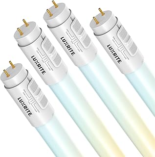 12 Lamp Ideas for Living Room for Bright Soft Ambient Light 35 LUXRITE 4FT T8 LED Tube Light, Type A+B, 18W=32W, 2340 Lumens, 5CCT Sele...