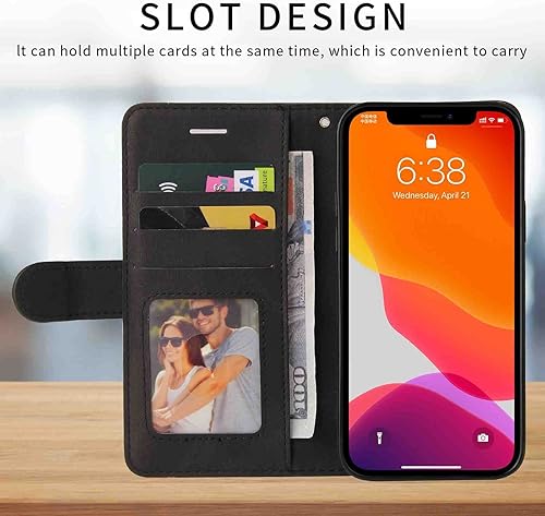 Miniatura 2 de Funda tipo cartera para Samsung Galaxy A32 5G, funda delgada de piel sintética de alta calidad para Galaxy A32 5G, 2 ranuras para tarjetas, 1 ranura