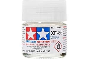 Tamiya Clear Acrylic Paint - Flat Clear XF-86