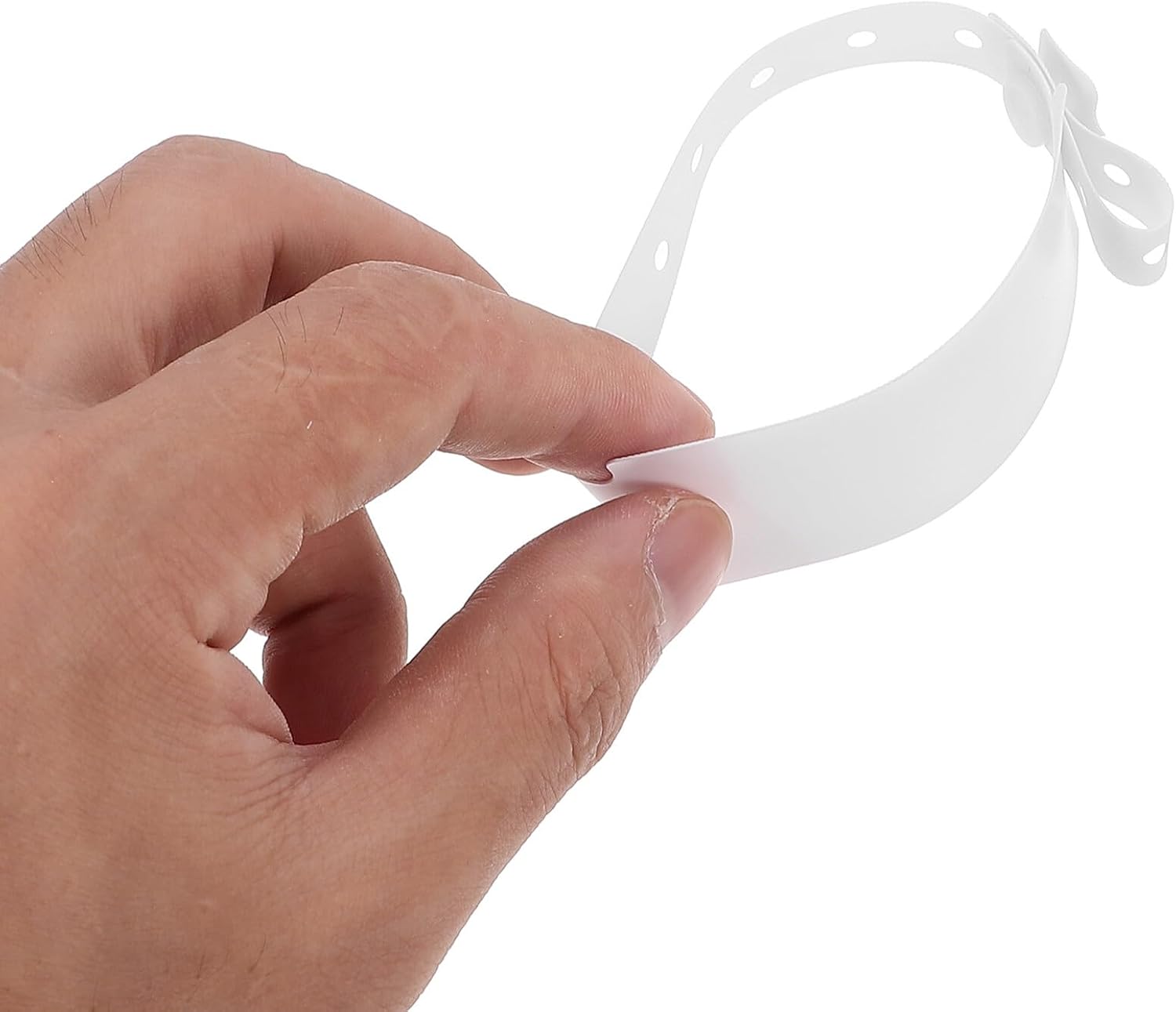 200pcs Disposable Waterproof Tear-Resistant Writable Id Wristbands Adult White Hospital Patient Identification Bracelets for Nursing Admission