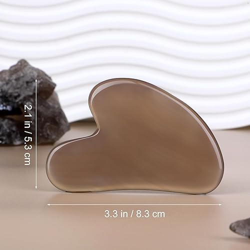 Vista 69 de rosenice Gua Sha Herramientas Faciales Natural Gua Sha Jade Piedra para el Cuidado de la Piel Facial Cuerpo para SPA