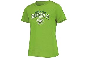 Outerstuff Seattle Sounders Youth Apparel - Team Wordmark Logo T-Shirt for Girls