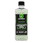 Aim Green Tracer Biodegradable Airsoft BBS, Glow-in-The-Dark BBS, 3,000 Count, .20 Grams