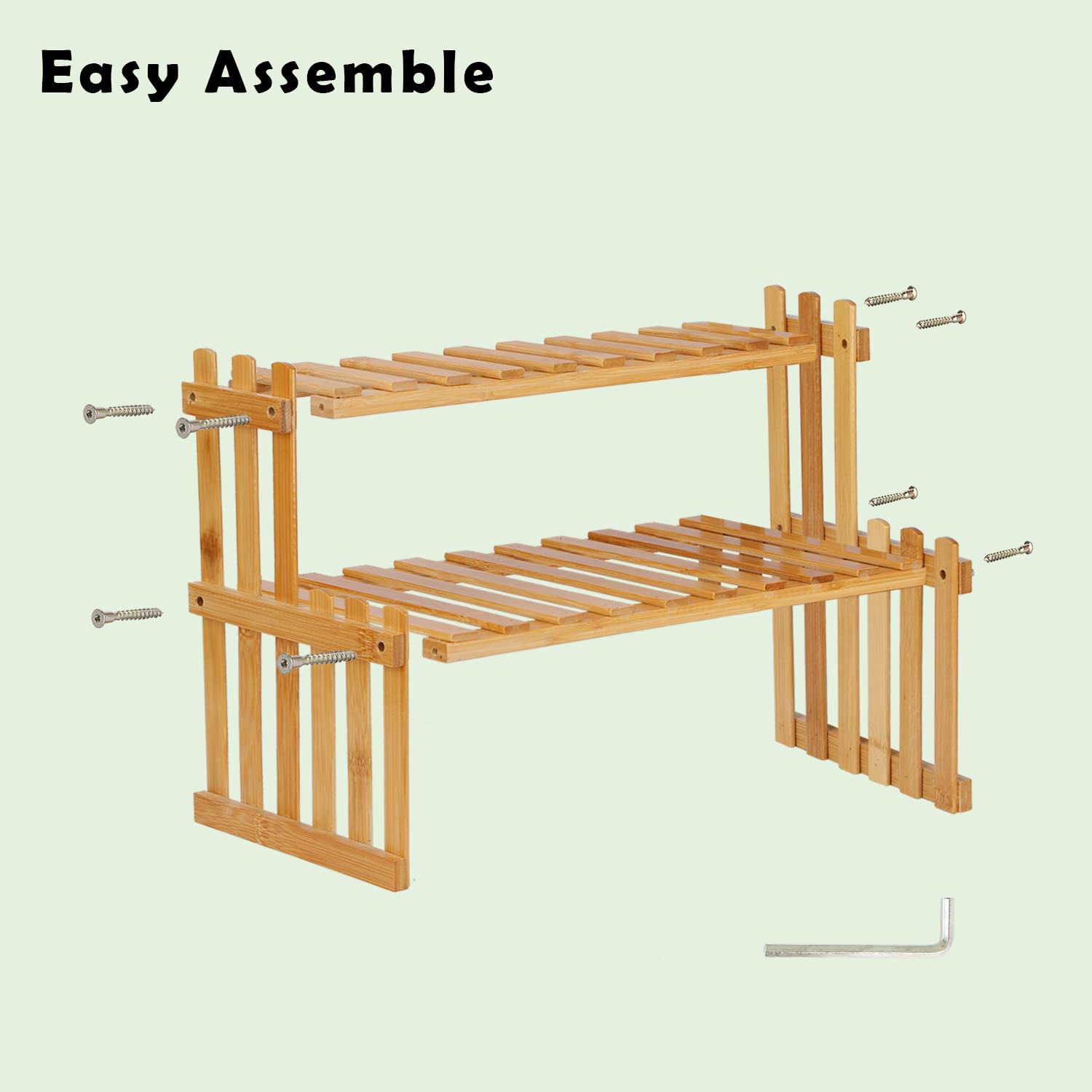 6 piante in legno a più livelli supporto per fiori scaffale fioriera