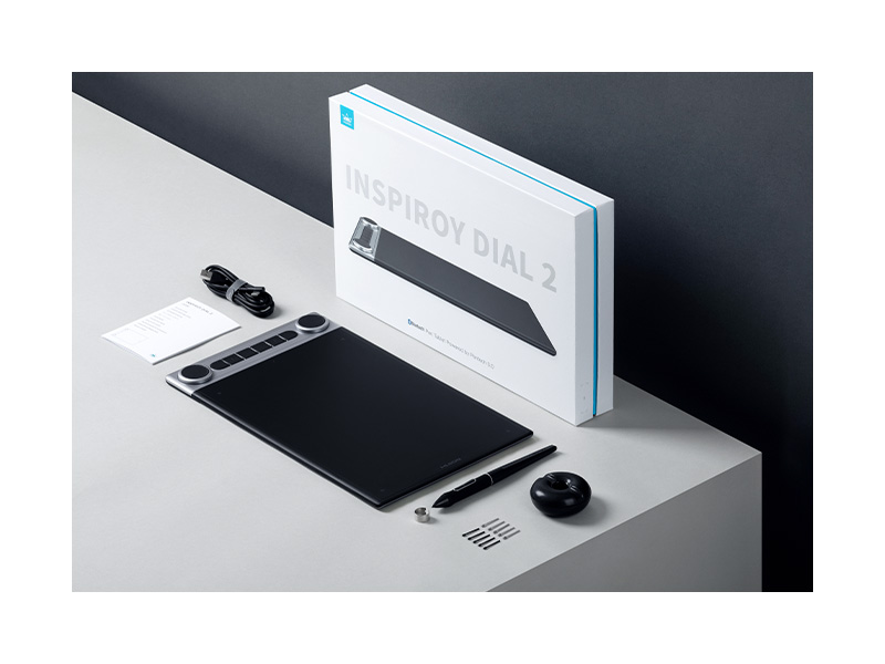 Amazon.com: HUION Inspiroy Dial 2 10.5 x 6.56inch Bluetooth