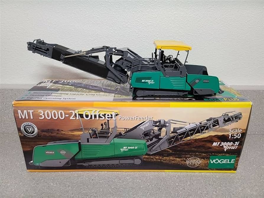 VOGELE 　SUPER1900と3000 2台セット　1/50 Amazon.com: NZG for Vogele MT 3000-2i Offset Power Feeder