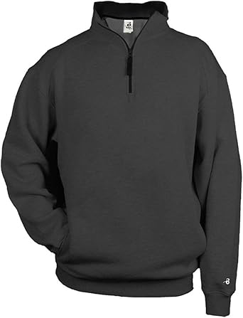 men's quarter zip pullover with pockets