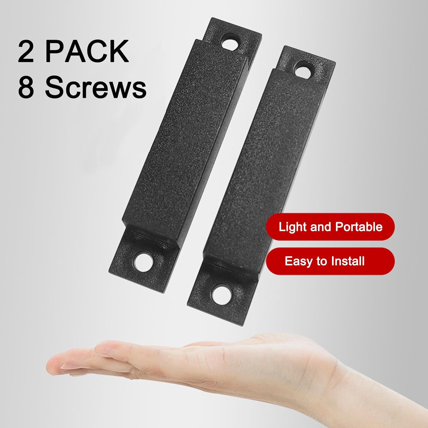 Magnetic Reed Switch Normally Closed NC,Magnetic Reed Switch 12v,Magnetic Switch Contacts Door Sensor for Home Alarm Security System 2 Pack