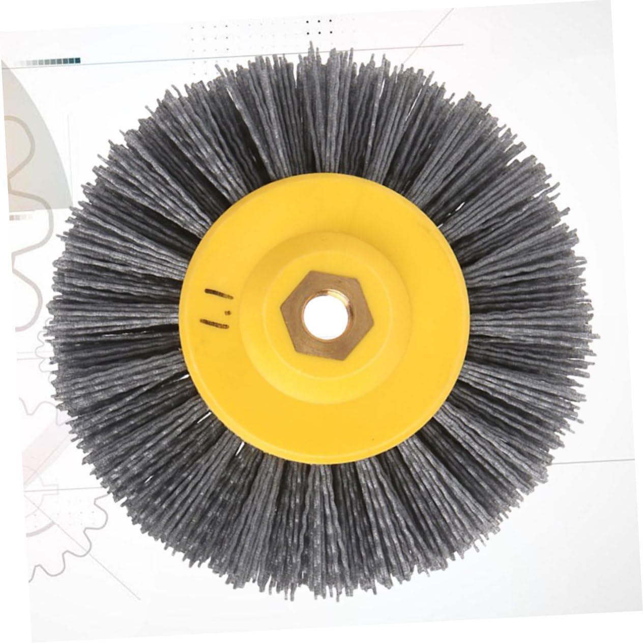 Rueda de Pulido de Nylon Plata para Herramientas Rotativas | Cepillo de Pulido, Alta Eficiencia y Eliminación de Capa de Óxido, para Amoladora Colgante