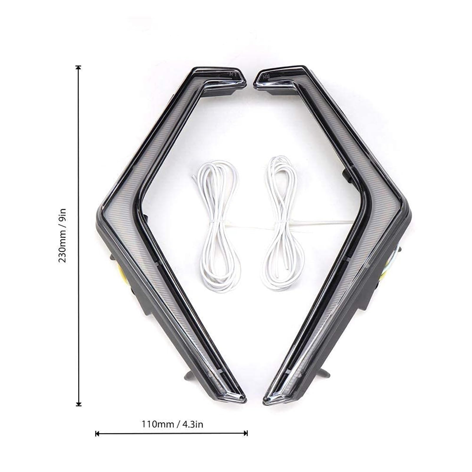 Luces de señal giro UTV n.° 2884871 compatibles con Polaris, RZR XP 1000 Turbo 2019-2023 Conjunto luces delanteras LED IP67 Indicador de señal de giro de motocicleta
