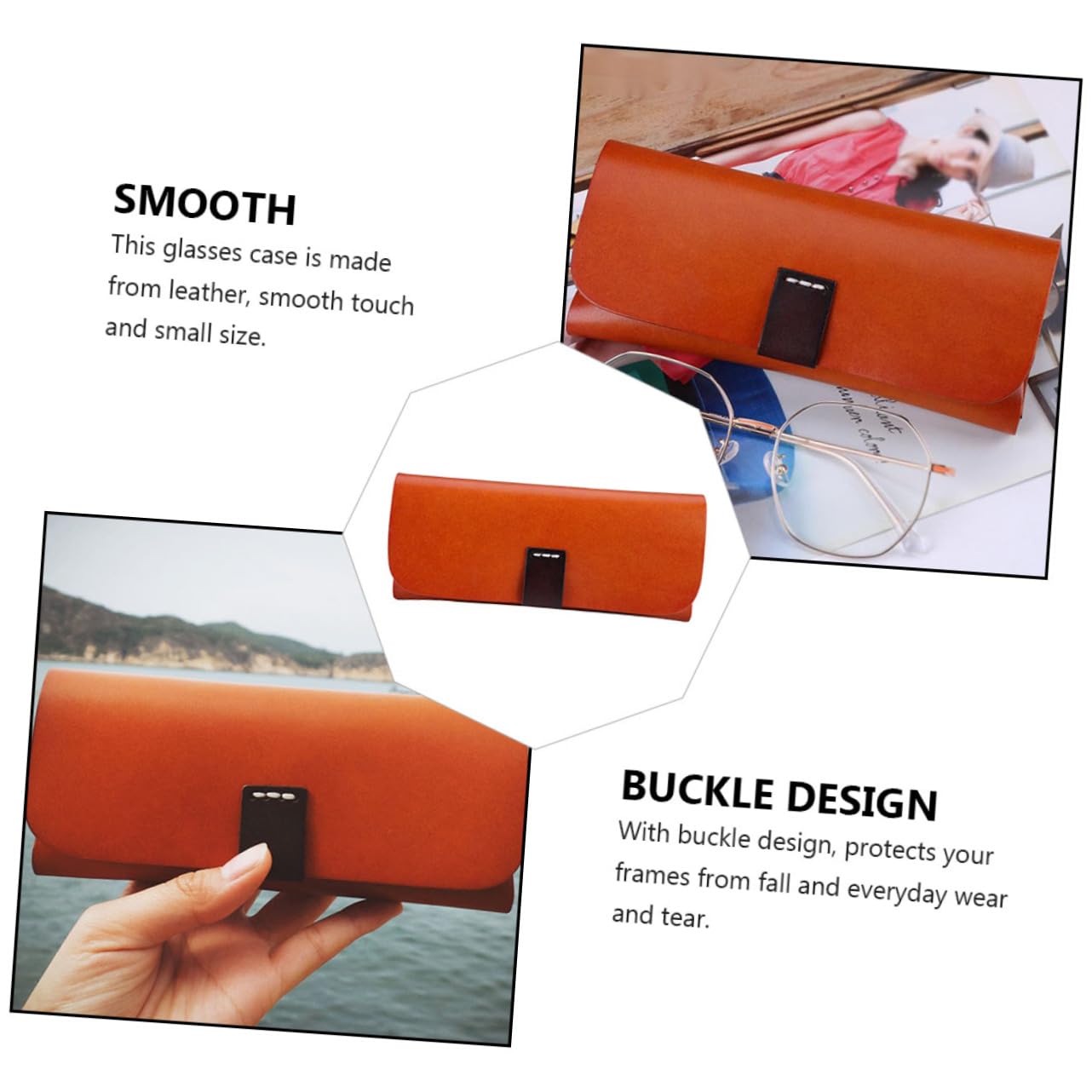 Holibanna 1pezzi Custodia Pelle Vintage Astuccio Organizer Per Da Sole Protezione Contro Graffi e Polvere Design Elegante e Funzionale Per Amanti Degli