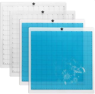 Cutting Mat for Cricut Silhouette, CoiTek Standardgrip 4 Pack Silhouette Mat 12x12Inch, Silhouette Cameo Cutting Mat for Cricut Explore Air/Air 2, Replacement Vinyl Gridded Cutting Mat for Craft Sewing Scrapbooking