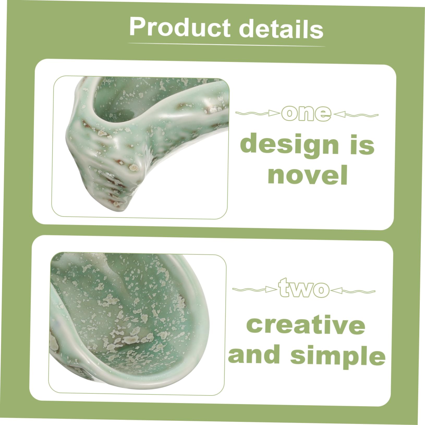 NAMOARLY Vintage Ceramic Tableware Dip Pots Japanese Bowl Condiment Tray Dish Plate Food Serving Utensils Ceramic Oyster Shell Decor Serving Platter Ceramics