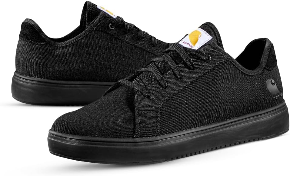 Carhartt Women's Detroit SD Nano Toe Canvas Work Sneakers, Slip Resistant Outsole, Static Dissipative, FastDry Lining