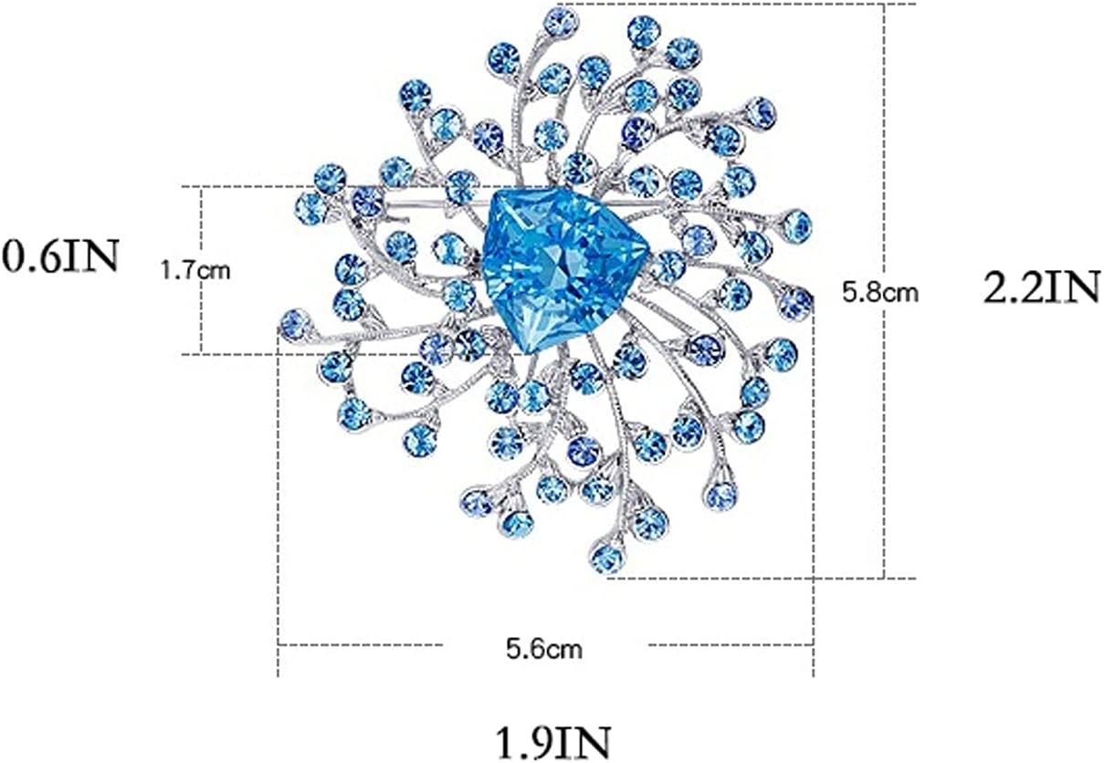 Brooch Flower Shape Brooch Clothing Matching Pins Brooches Women's Accessories Wedding Birthday Gifts for Elders Brooch pins,A