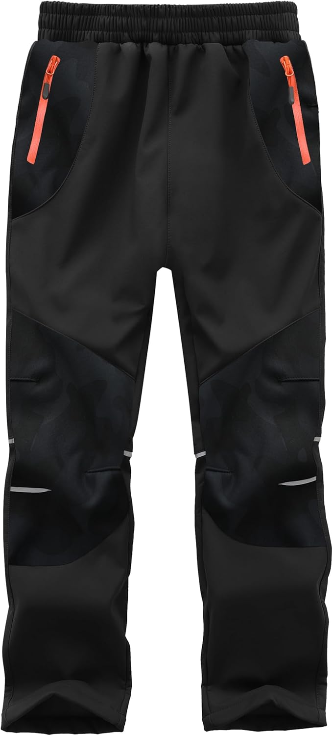 Kids Snow Pants Boys Waterproof Insulated Hiking Pants Youth Winter Warm Fleece Lined Ski Snowpants Kids Snow Pants Boys Waterproof Insulated Hiking Pants Youth Winter Warm Fleece Lined Ski Snowpants