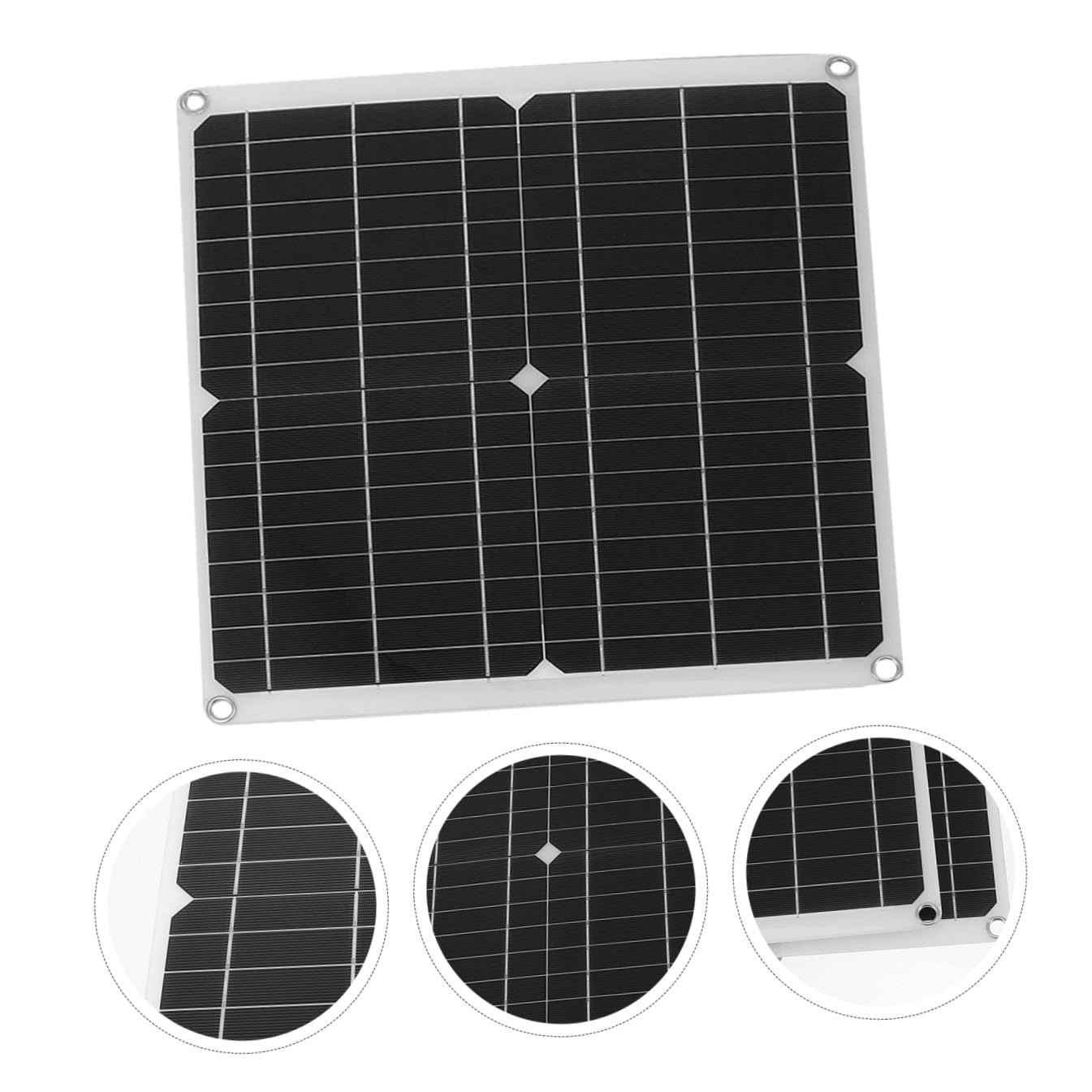 jojofuny Placa Solar Kit Completo Energía Solar Exterior Enchufe Duradero y Fácil De Usar