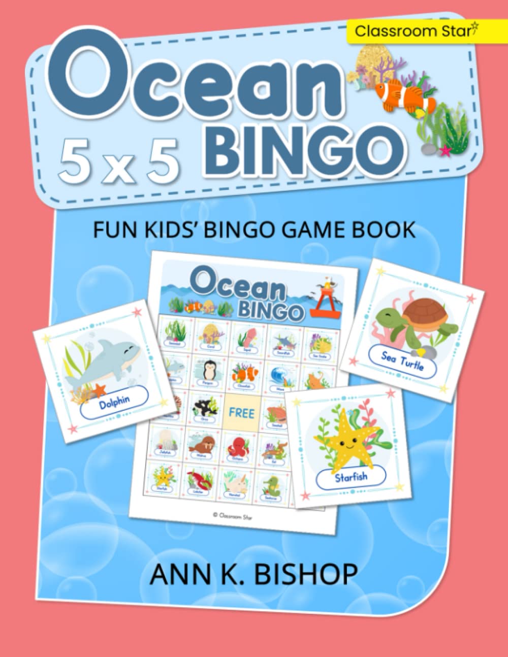 Ocean Bingo: 5 x 5, Fun Kids' Bingo Game and Activity Book