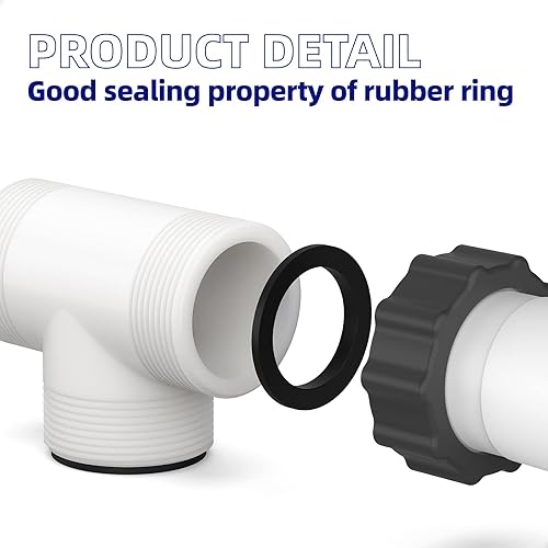 Miniatura 4 de PalpitateC Divisor en T de manguera de piscina compatible con bomba de natación Intex Coleman de 1.5 pulgadas, extensor de manguera de piscina con