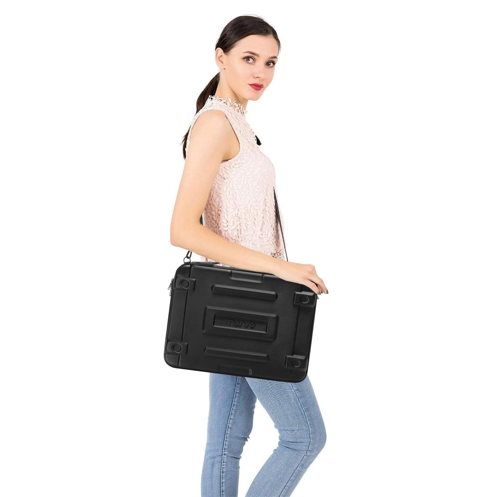 MOSISO Hartschale Laptoptasche, Laptop Schultertasche