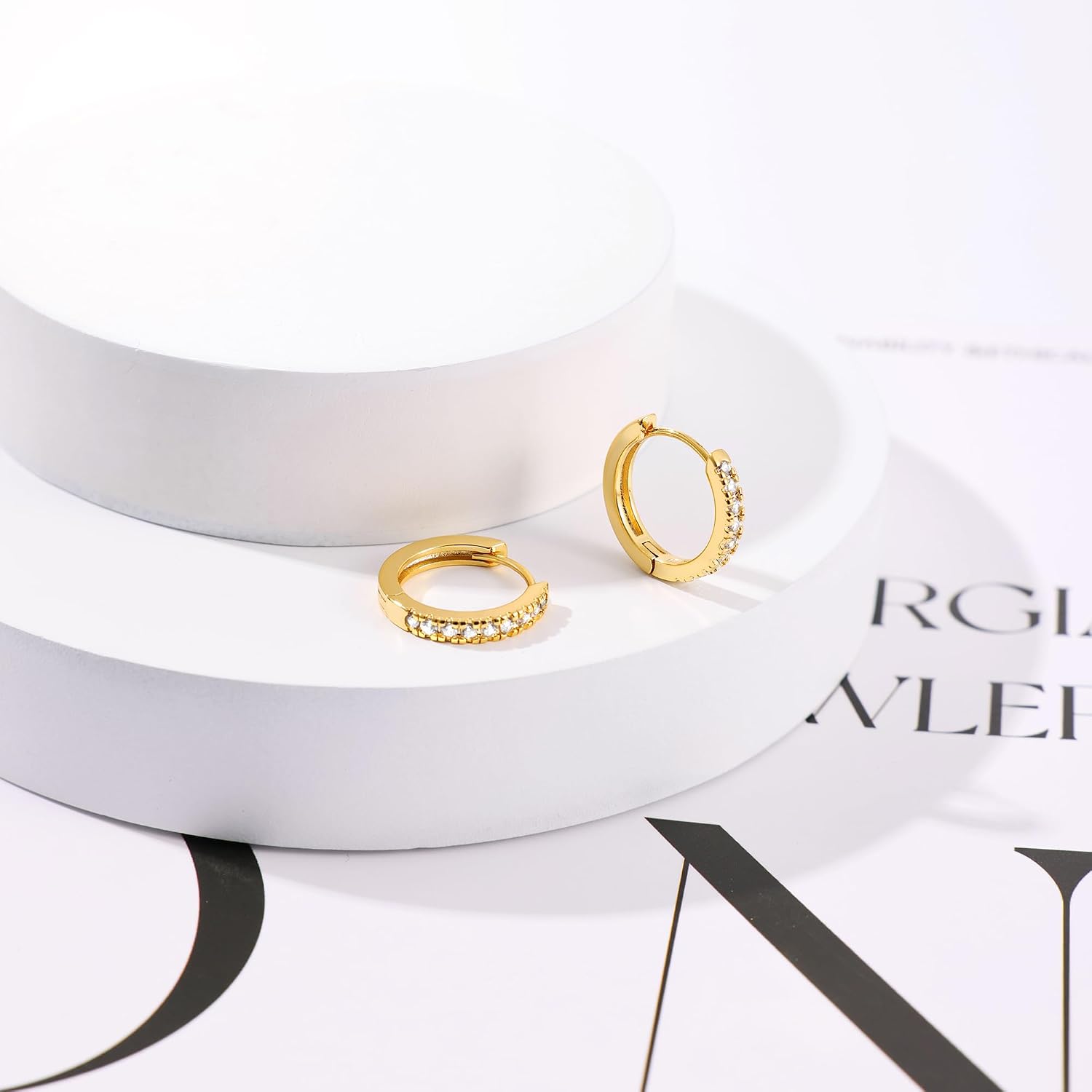 micuco 3 Pairs Small Hoop Earrings Tiny Cartilage Earrings for Women Men