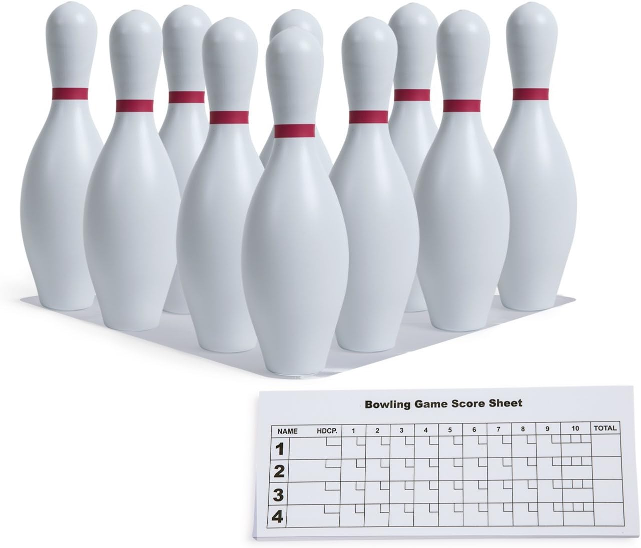 Champion Sports Bowling Set with Plastic Pins - Ball Included