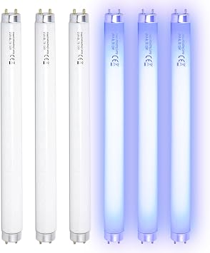 BAIMNOCM F10T8/BL 10W UV Bug Zapper Replacement Bulbs, 365nm Black Light Tubes for Aspectek, LiBa, Micnaron, 20W Insect Killer, FSL BL T8 F10W 13.8 Inch, G13 Base, 6 Pack