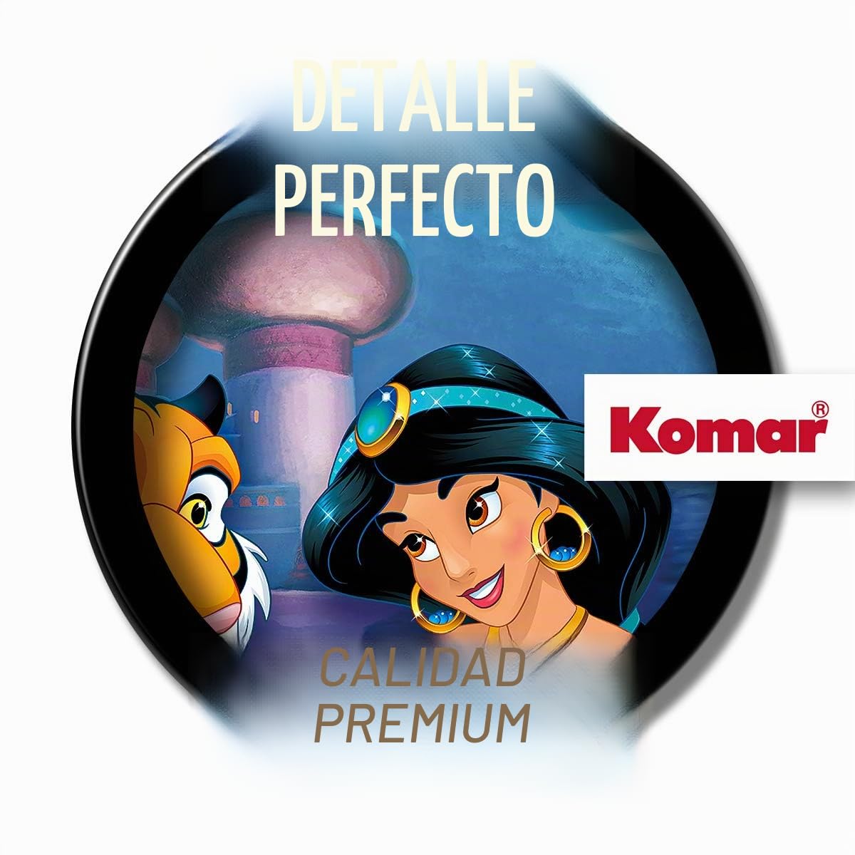 Komar Papel pintado fotográfico Disney | Waiting for Aladdin | Tamaño: 368 x 254 cm (ancho x alto) | Niñas, princesas, papel pintado, niños, pared, habitación de los niños, decoración | 8-4115