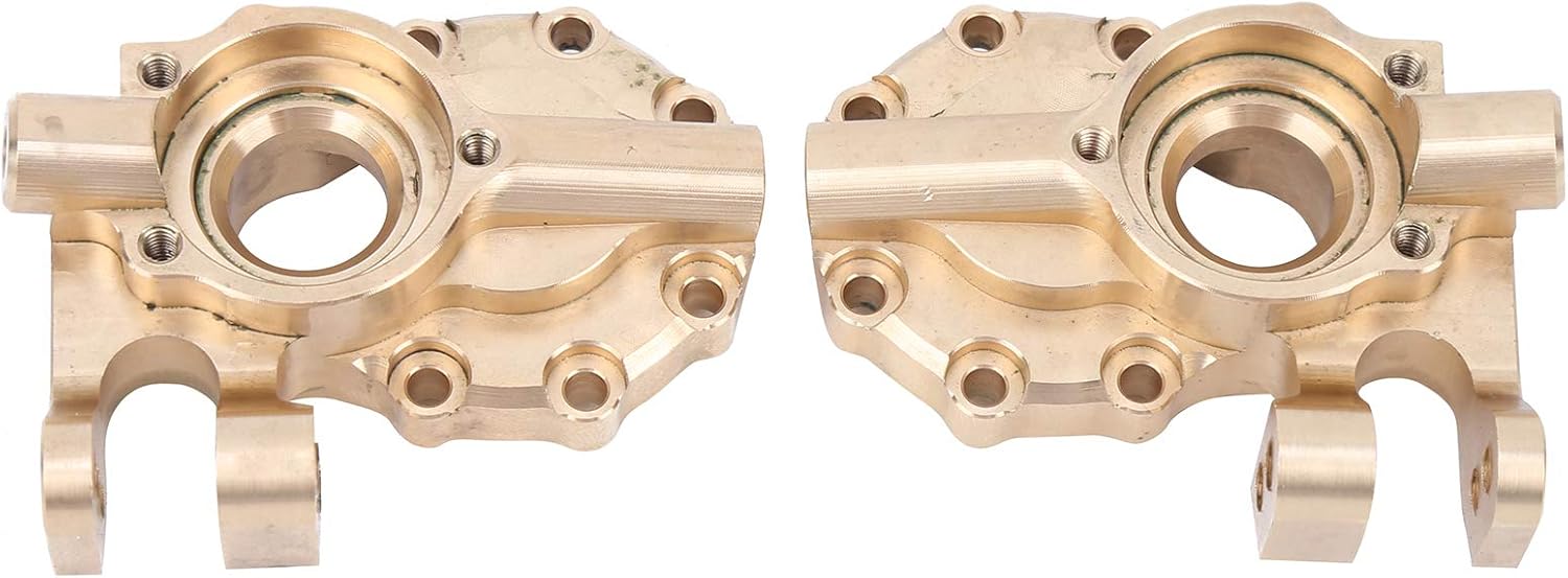 RC Steering Knuckle, Lightweight Compact Brass Gold 2pcs Brass Front