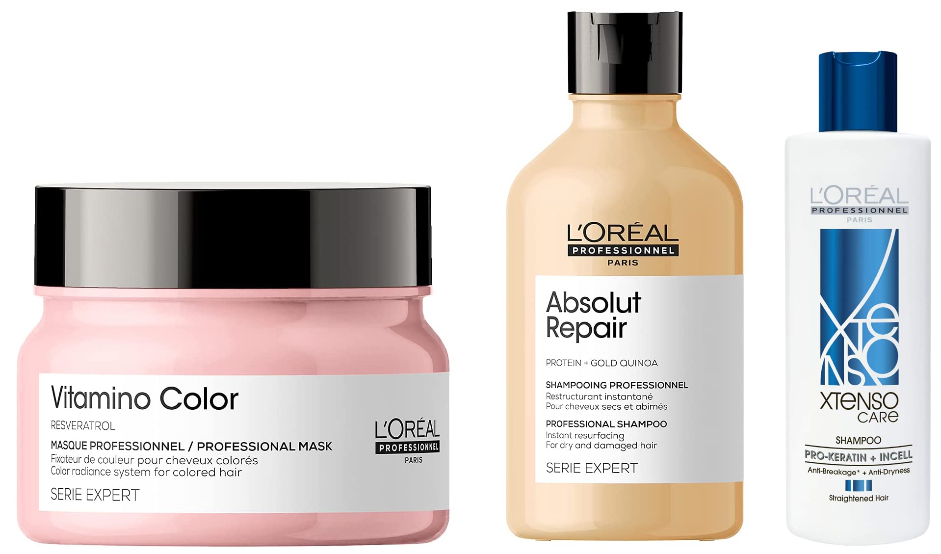 L'Oréal Professionnel Vitamino Color Hair Mask, 250gm & Absolut Repair Shampoo, 300Ml & L'Oréal Professionnel Xtenso Care Shampoo 250 Ml-image-43
