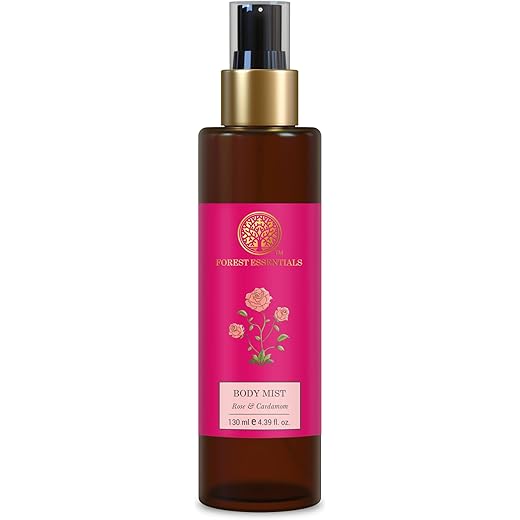 Forest Essentials Rose Cardamom Body Mist - Hydrating 50ml
