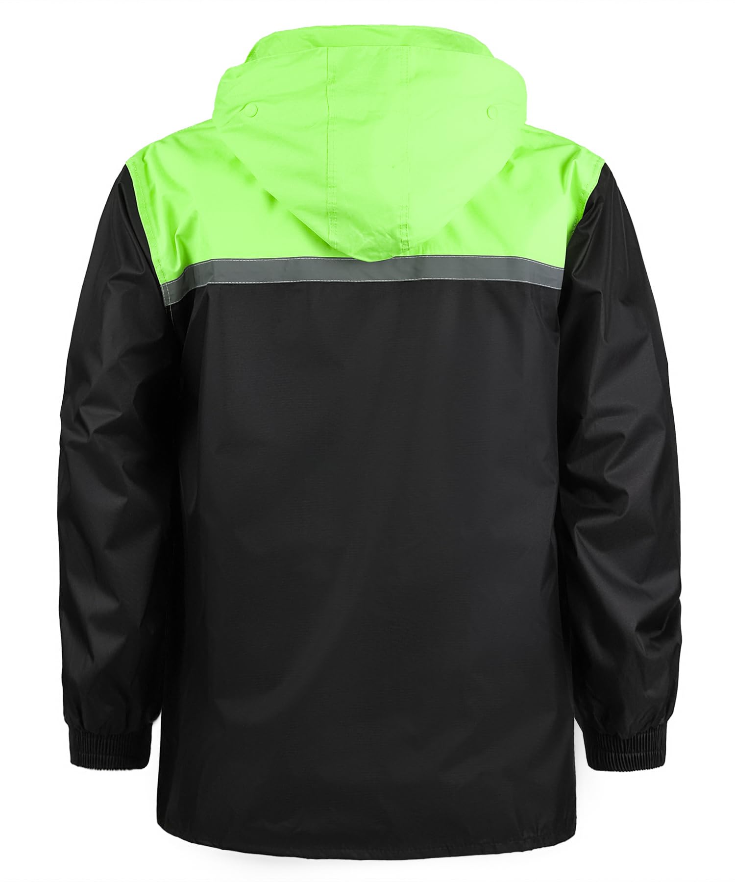 Traje de Lluvia para Hombres y Mujeres Reflectantes Ropa de Lluvia Chaqueta de Lluvia de Pantalones Ciclismo Traje Impermeable