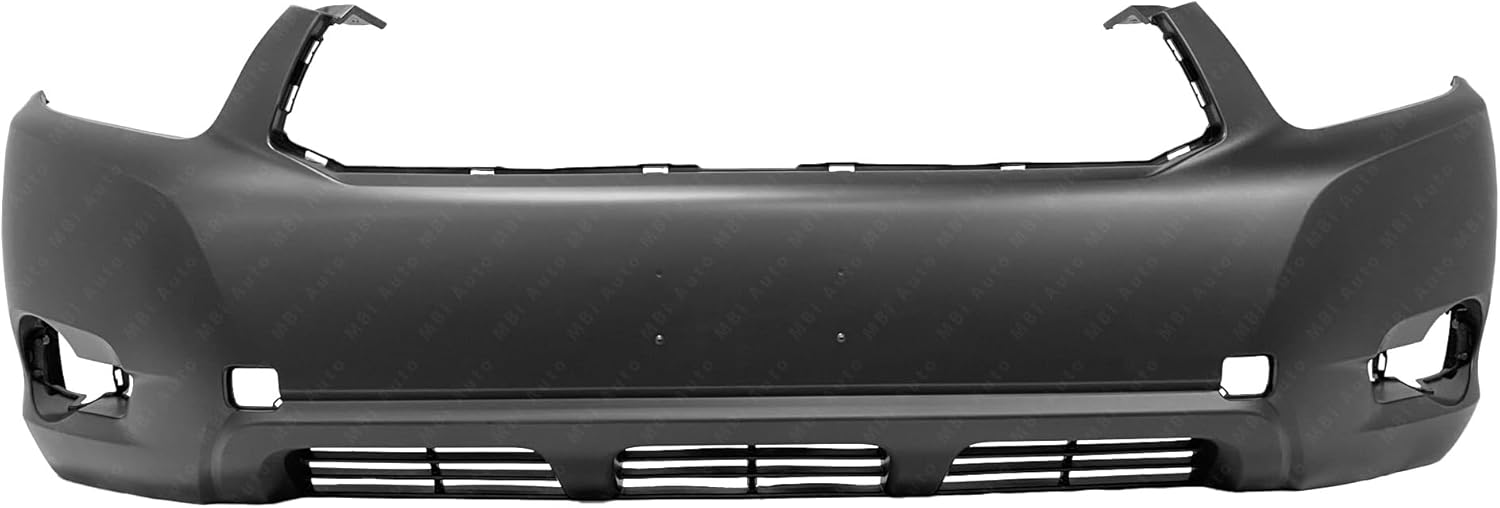 MBI AUTO - Primered, Front Bumper Cover Fascia for 2008-2010 Toyota Highlander 08-10, TO1000338