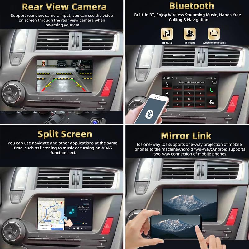 Radio Android para Citroen DS5 2013-2018 con pantalla de 7 pulgadas GPS y mandos de volante 6