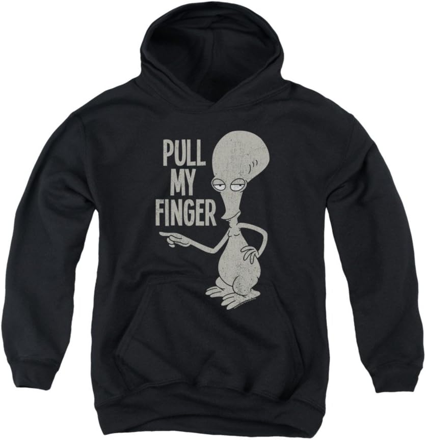 American Dad Cartoon Sitcom TV Series Roger Pull My Finger Big Boys Youth Hoodie