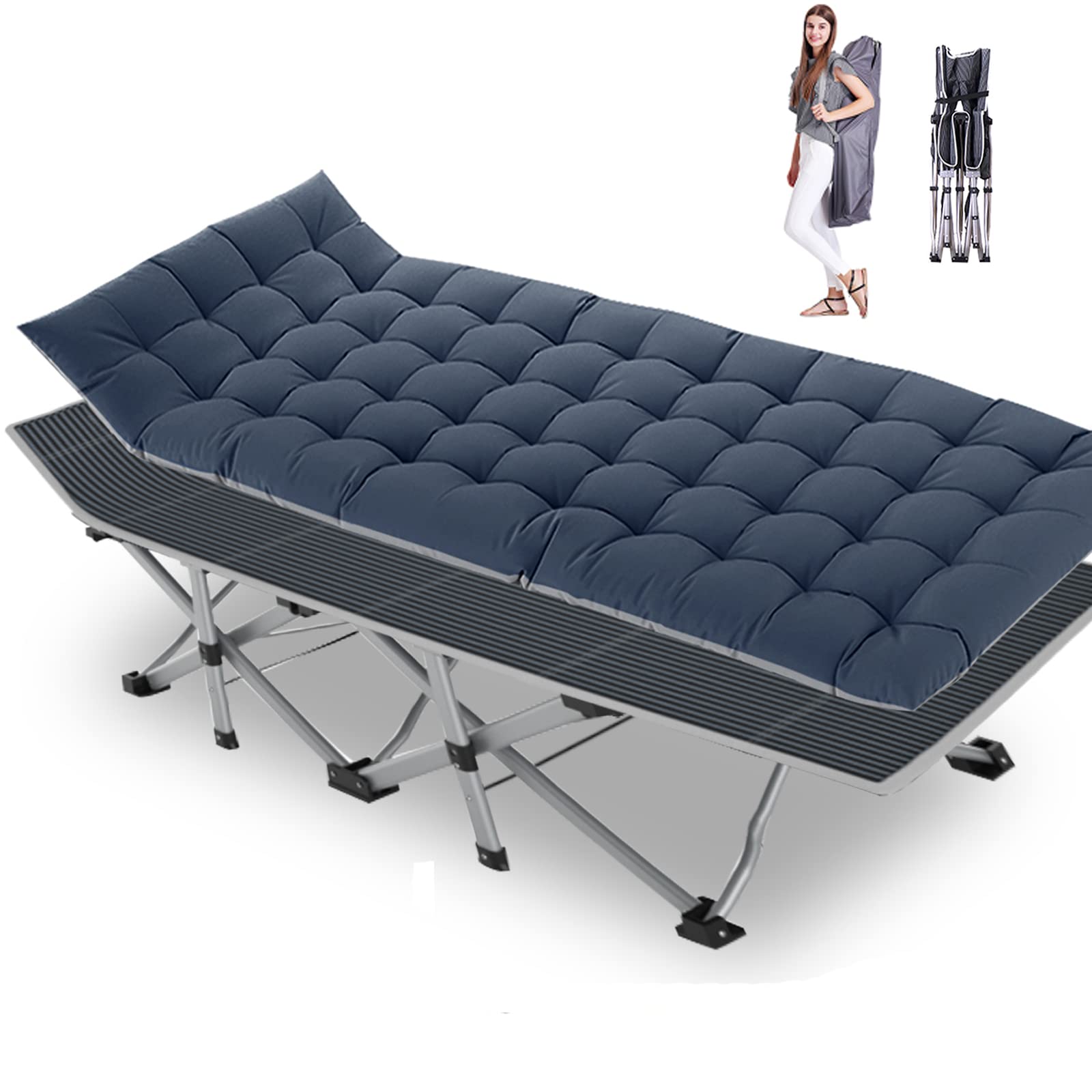 Buy Lilypelle Folding Camping Cot, Heavy Duty ing Cots with Carry Bag