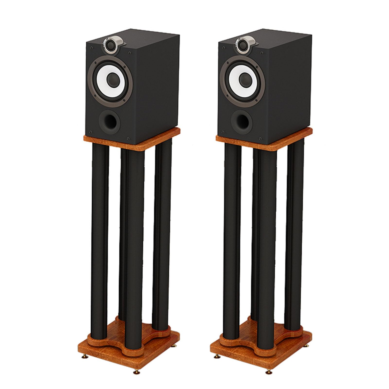 Universal Floor Speaker Stands for Surround Sound, Height 70cm Height Bookshelf Speaker Stands, Floorstanding Shelf Speaker Stand, 1 Pair (Color : A, Size : 20x25cm)