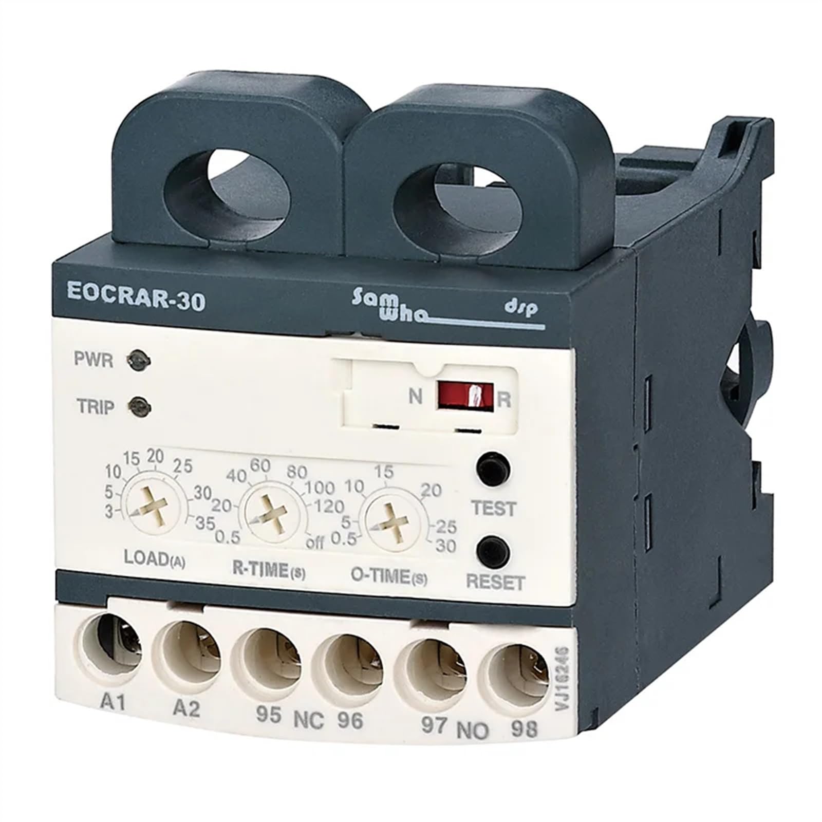 Relè di sovraccarico elettronico con ripristino automatico EOCR-AR Relè di sovraccarico termico della protezione del motore (Un:24-260VAC/DC)(Size:5-60A)