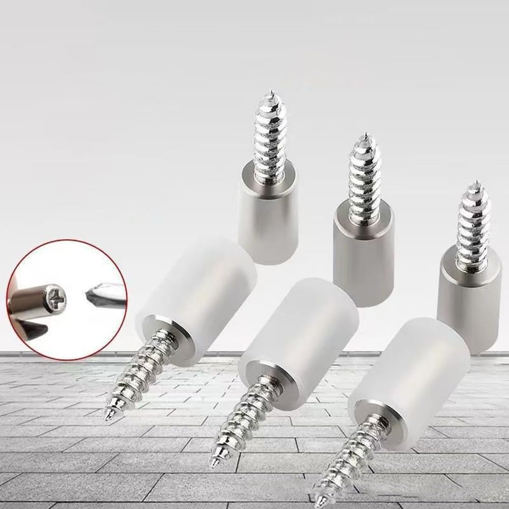 Shelf Support Pegs,Self-tapping Screws for Cabinet Laminate Support & Shelf Holder, Iron Nickel Plated Heavy-Duty Fasteners, No Pre-Drilling Required, Shelf Pins(20PCS)