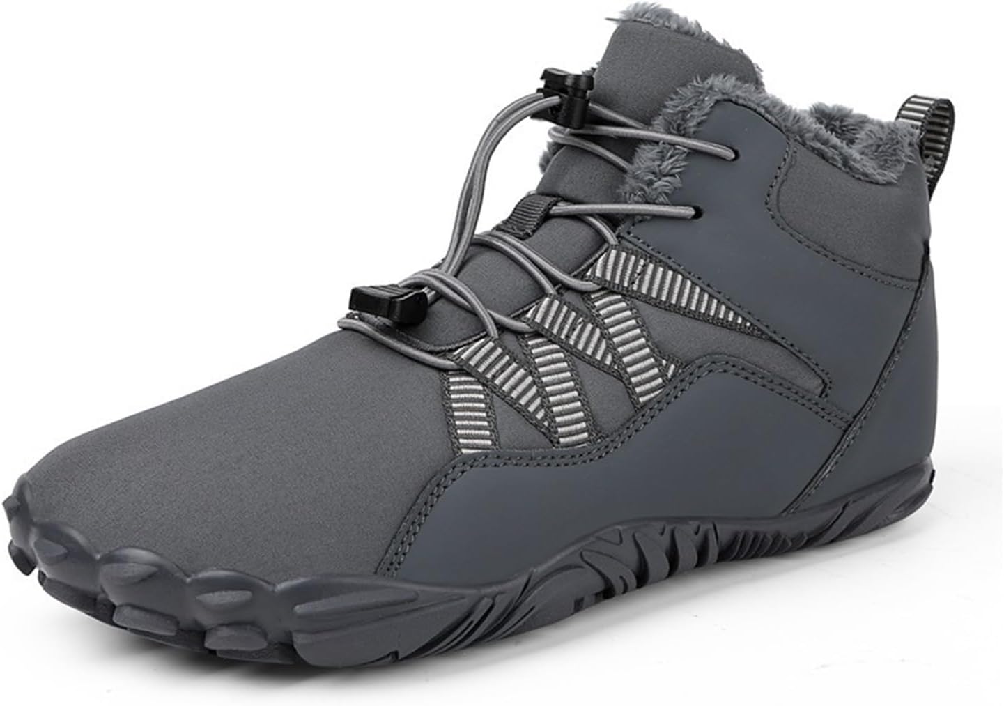 Men's Winter Snow Boots Warm Fur Lined Waterproof Snow Sneakers Men's Fashionable Snow Boots