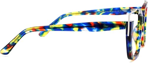 Vista 23 de VOOGLAM Gafas cuadradas de gran tamaño sin receta para mujer, luz azul y bloqueo UV400, marcos elegantes de acetato para computadora/teléfonos/TV