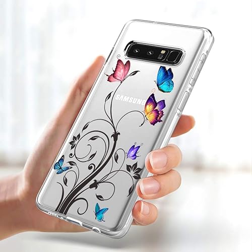 Miniatura 2 de Funda de teléfono para Galaxy Note 8, Samsung Note 8 para niñas y mujeres, TPU suave y transparente, a prueba de golpes, funda protectora